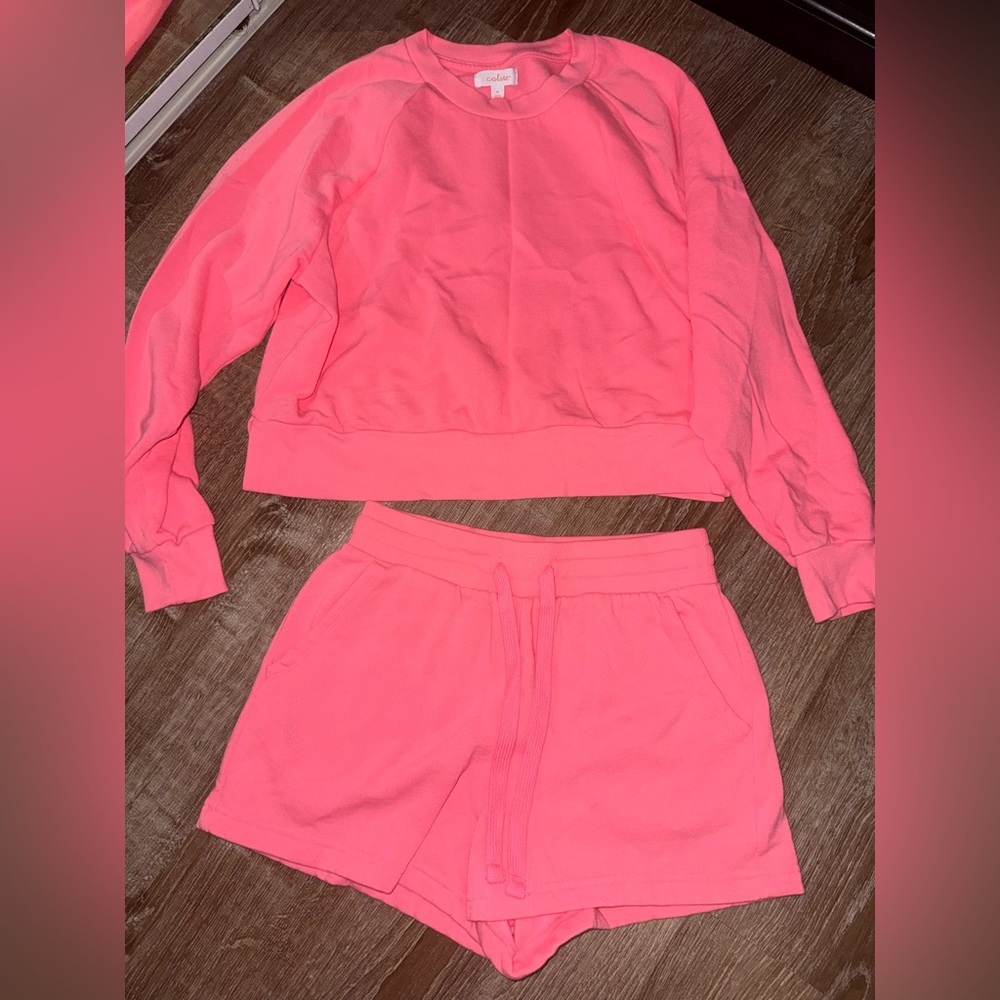 Colsie Pink Lounge Set NWOT - Picture 1 of 3